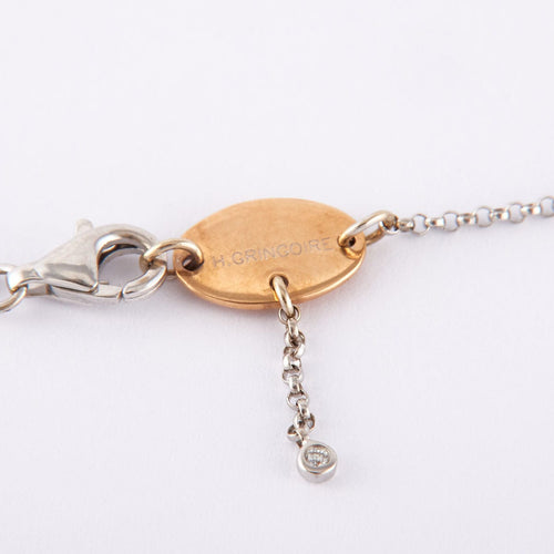 Collier Collier Pendentif 2 ovales 58 Facettes