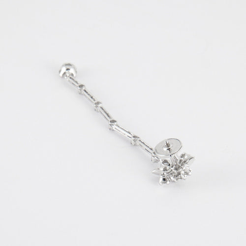 Boucles d'oreilles Pendants d'oreilles, or blanc et diamants 58 Facettes