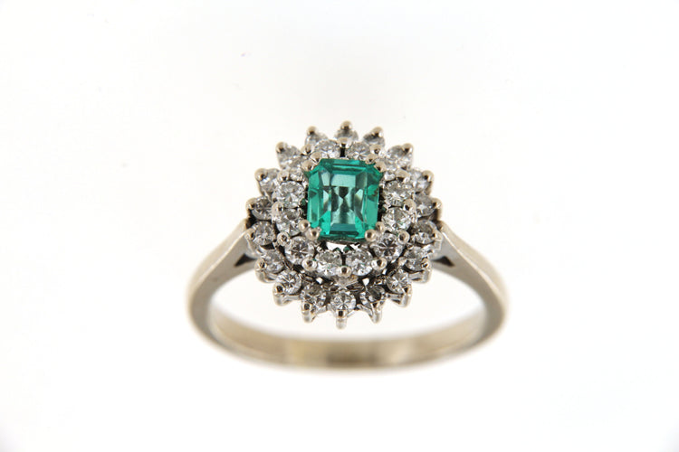 Bague Bague Marguerite Emeraude 58 Facettes 5792t