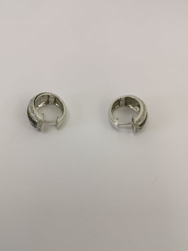 Boucles d'oreilles Boucles d'oreilles créoles Or blanc Diamants 58 Facettes LT 6360