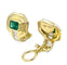 Boucles d'oreilles ADLER - Paire de boucles d’oreilles or jaune, émeraudes et diamants 58 Facettes