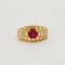 Bague 52 BAGUE RUBIS PAVEE DE DIAMANTS 58 Facettes