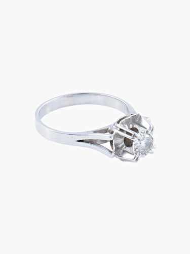 Bague 52 BAGUE SOLITAIRE DIAMANT STYLE ART DECO 58 Facettes