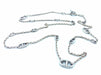 Collier HERMÈS. Sautoir Farandole argent 120cm 58 Facettes