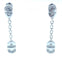 Boucles d'oreilles BVLGARI. Boucles d’oreilles Parentesi or blanc et diamants 58 Facettes