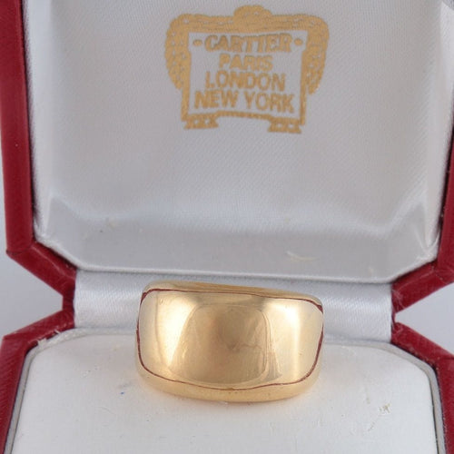 Bague 52 CARTIER - gros anneau en or jaune 58 Facettes