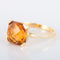 Bague 52 Bague Solitaire citrine 58 Facettes 8384