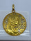 Pendentif Médaille Vierge décor floral 58 Facettes