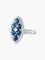 Bague 52 Bague Marquise Saphirs Diamants 58 Facettes