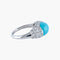 Bague Bague Turquoise Diamants 58 Facettes
