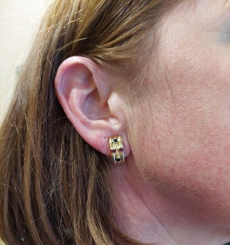 Boucles d'oreilles Boucles d'oreilles clips, saphirs, rubis 58 Facettes 063451