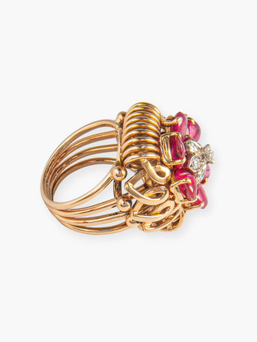 Bague 50 Bague Rubis et Diamants 58 Facettes