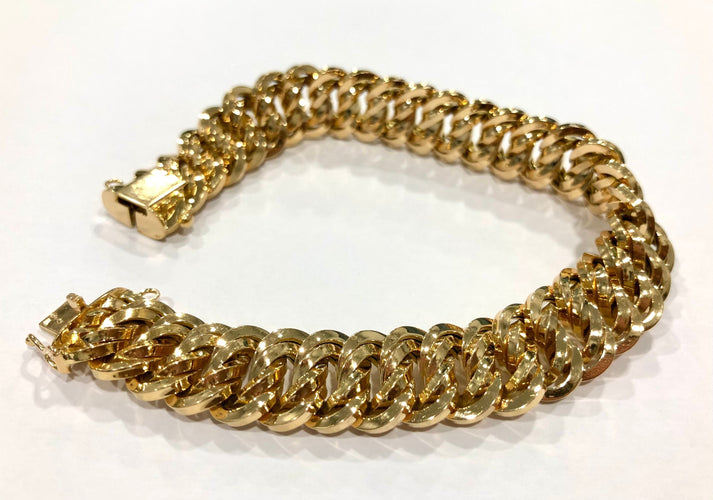 Bracelet Bracelet maille américaine, or jaune 58 Facettes