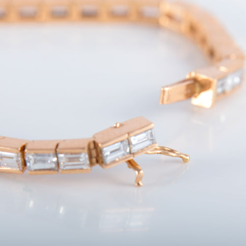 Bracelet Bracelet Ligne or rose Diamants 58 Facettes 340.175