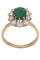 Bague 54 BAGUE POMPADOUR ÉMERAUDE DIAMANTS 58 Facettes 075701