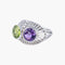 Bague Bague Améthyste et Péridot 58 Facettes