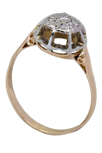 Bague 60 BAGUE ANCIENNE STYLE SOLITAIRE DIAMANTS 58 Facettes 056351