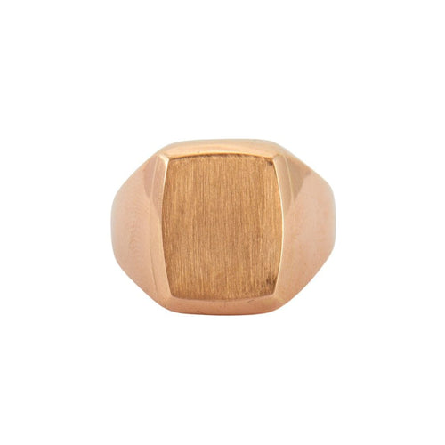 Bague 62 Chevalière Or Rose 58 Facettes