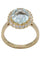 Bague 56 BAGUE MARGUERITE AIGUE-MARINE ET DIAMANTS 58 Facettes 058791