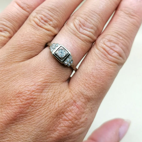 Bague Bague Art Déco diamants 58 Facettes 2019