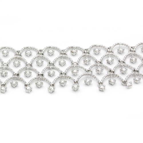 Bracelet Bracelet en Or blanc & Diamants 58 Facettes 230109R