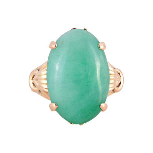 Bague Bague cabochon de jade 58 Facettes 432