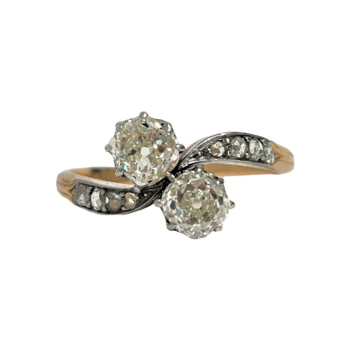 Bague 59 Bague Toi & Moi diamants 58 Facettes 1-1181/2