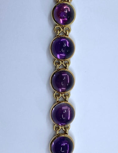 Bracelet Bracelet Améthystes cabochon 58 Facettes