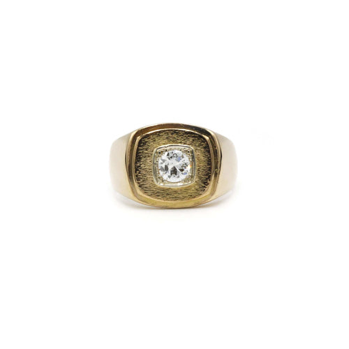 Bague 59 Bague en Or jaune & Diamant 58 Facettes 230142R