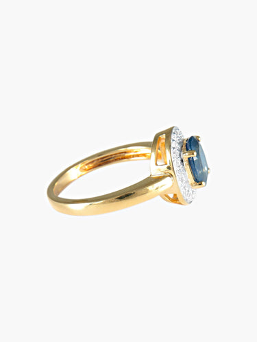 Bague 52 Bague Marguerite Saphir et Diamants 58 Facettes