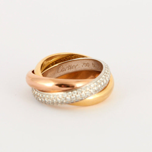 Bague 54 BAGUE CARTIER TRINITY CLASSIQUE DIAMANTS 58 Facettes BO/230456