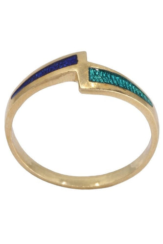 Bague 54 BAGUE MODERNE ÉMAILLÉE 58 Facettes 076011