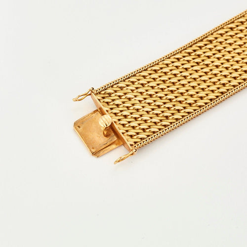 Bracelet Manchette Vintage en Or Jaune 58 Facettes