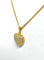 Pendentif Chaîne et pendentif cœur en or jaune et diamants 58 Facettes