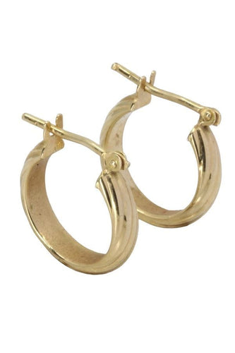 Boucles d'oreilles CRÉOLES MODERNES TORSADÉES 58 Facettes 057971