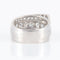 Bague 54 Bague or blanc, diamants ronds et carrés 58 Facettes