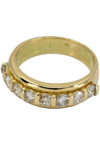 Bague DEMI-ALLIANCE DIAMANTS 58 Facettes 055221