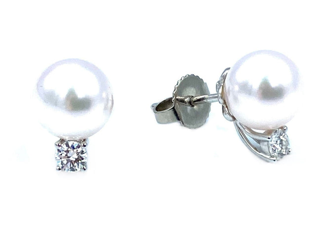 Boucles d'oreilles TIFFANY & Co. Paire de boucles d’oreilles or, perles et diamants 58 Facettes