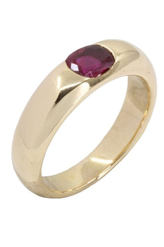 Bague 57 BAGUE MODERNE JONC RUBIS 58 Facettes 058921