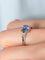 Bague 52 Bague Tanzanite Diamants 58 Facettes