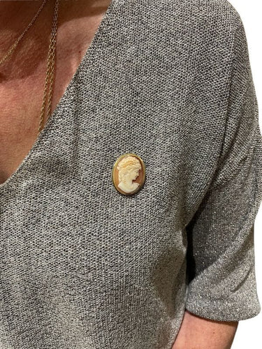 Broche BROCHE PENDENTIF CAMÉE ANCIEN 58 Facettes 059151