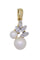 Pendentif Pendentif 2 Ors Perles Diamants 58 Facettes 079151