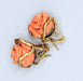 Boucles d'oreilles Boucles d'oreilles roses en corail et or 58 Facettes