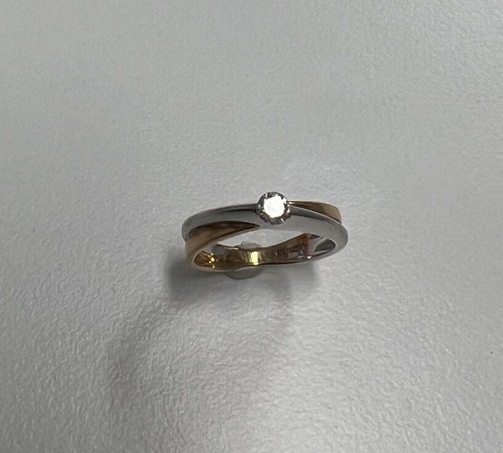 Bague Bague 2 ors Solitaire 0,15cts 58 Facettes 20400000368