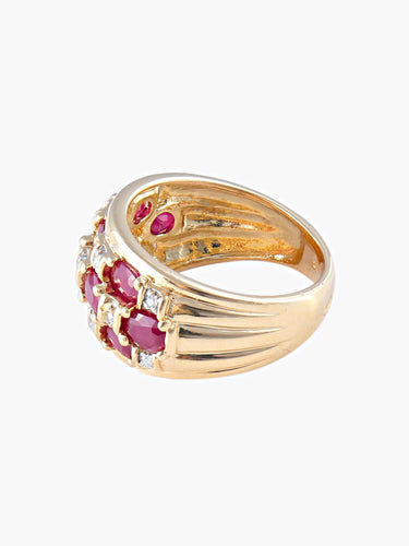 Bague 50 Bague Boule Rubis 58 Facettes