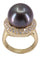 Bague 53 BAGUE PERLE DE TAHITI DIAMANTS 58 Facettes 075661