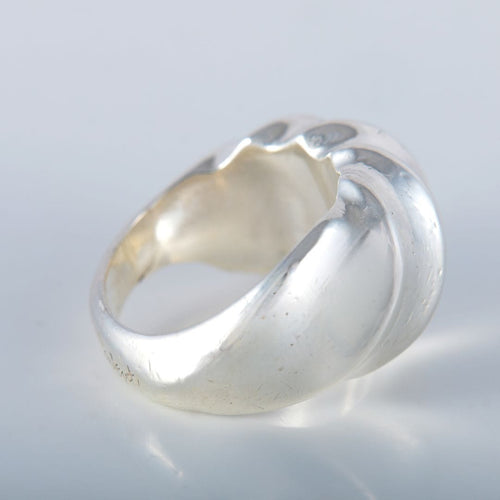 Bague 59 Bague Argent signée Chavent 58 Facettes 8400