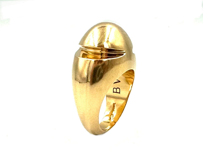 Bague 51 BVLGARI. Bague or rose 18K 58 Facettes