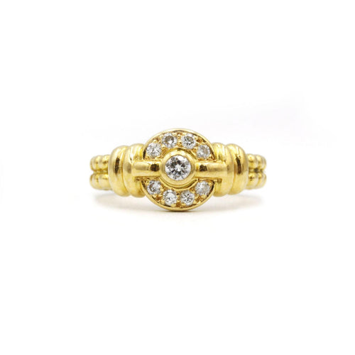 Bague Bague Or jaune & diamants 58 Facettes 220341R