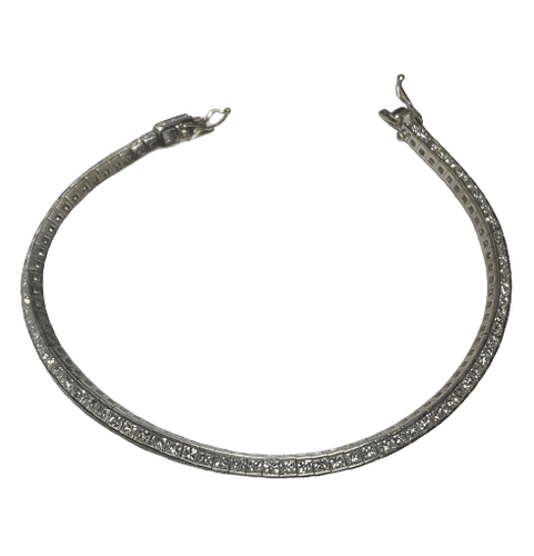 Bracelet Bracelet tennis rivière de 76 diamants 58 Facettes